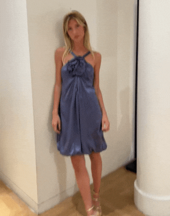 Robe boule en soie