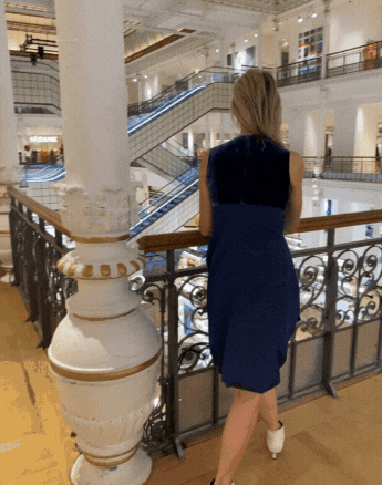 Robe bi-matière à noeud