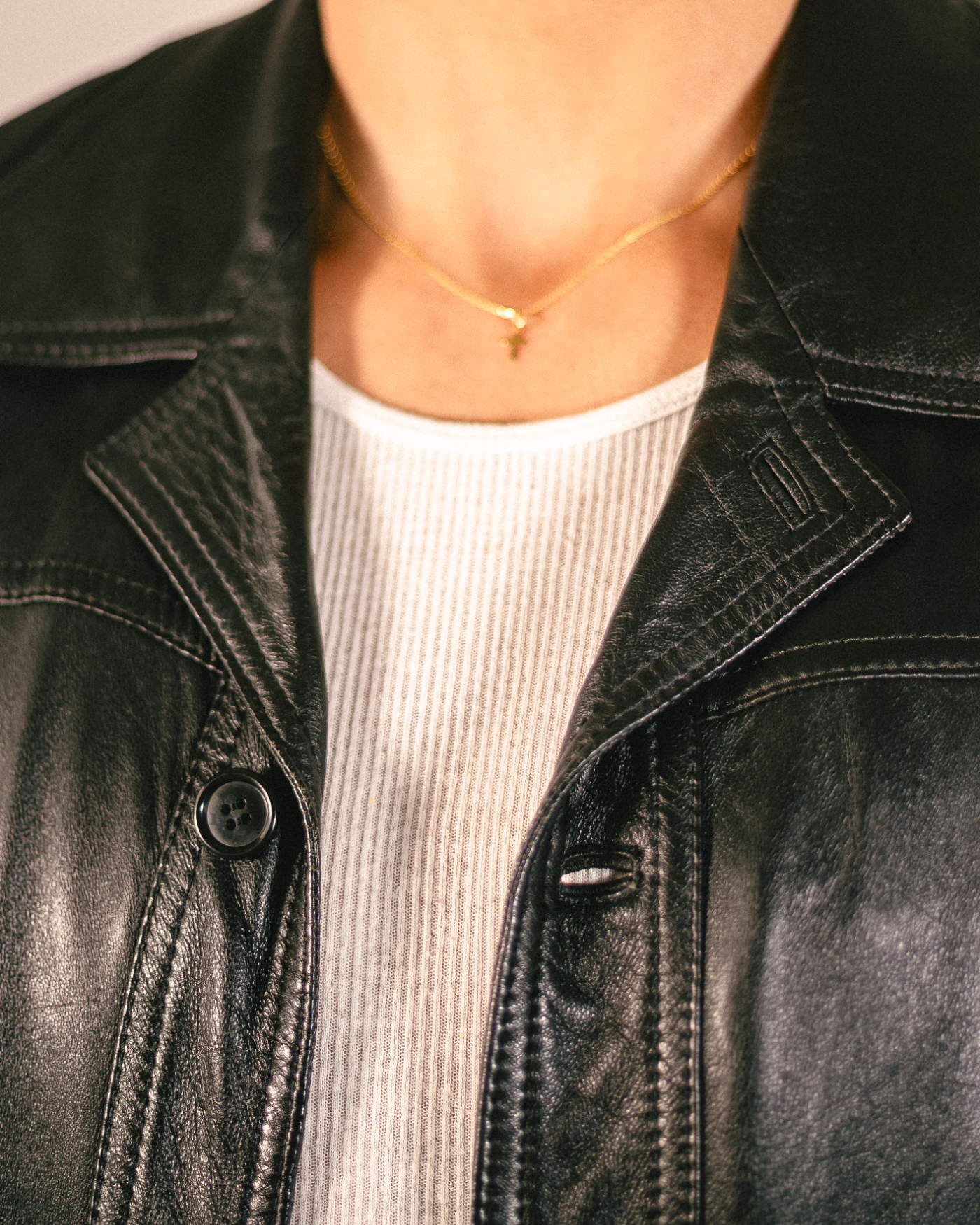 Veste en cuir