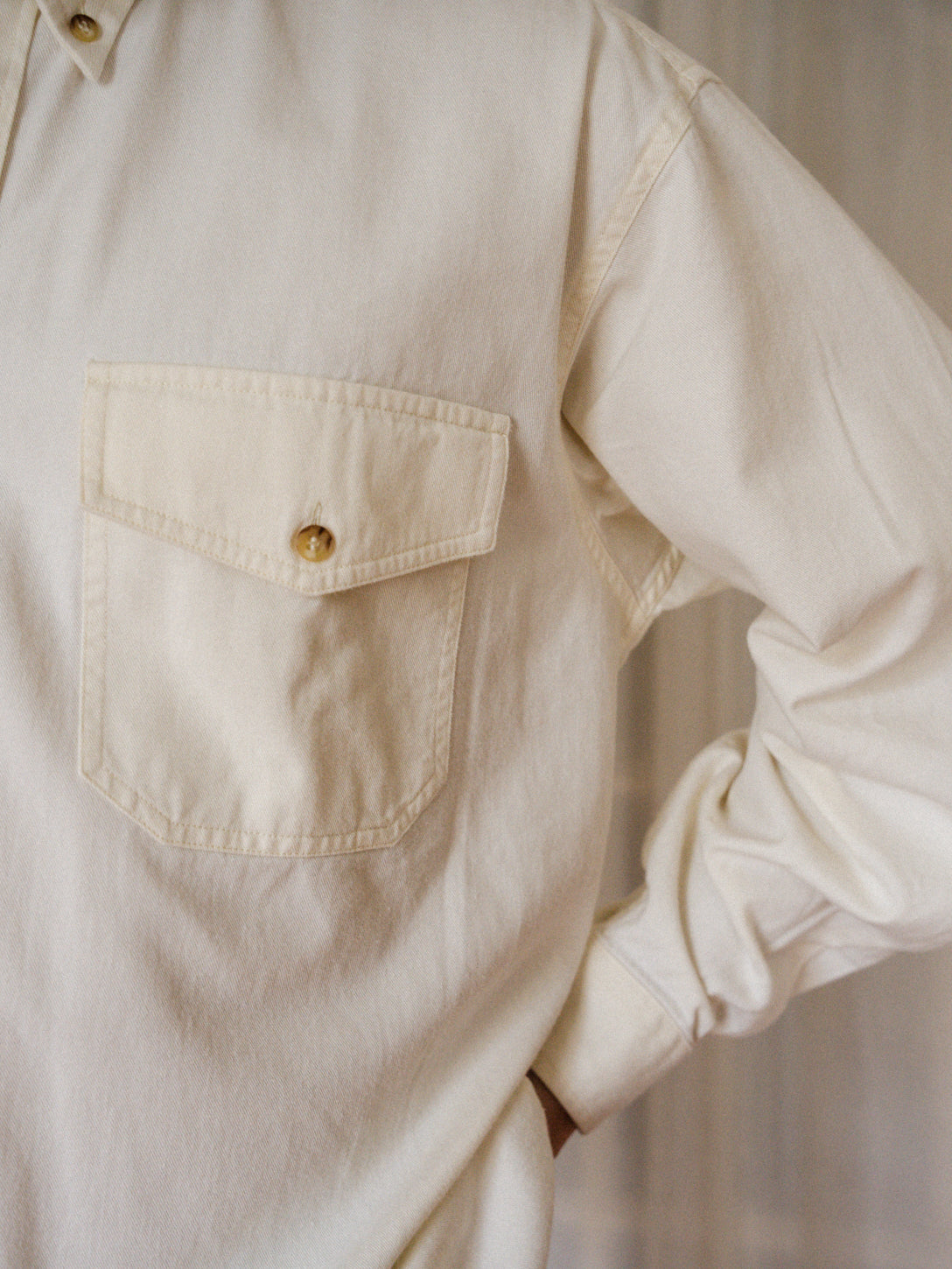 Chemise denim colorée