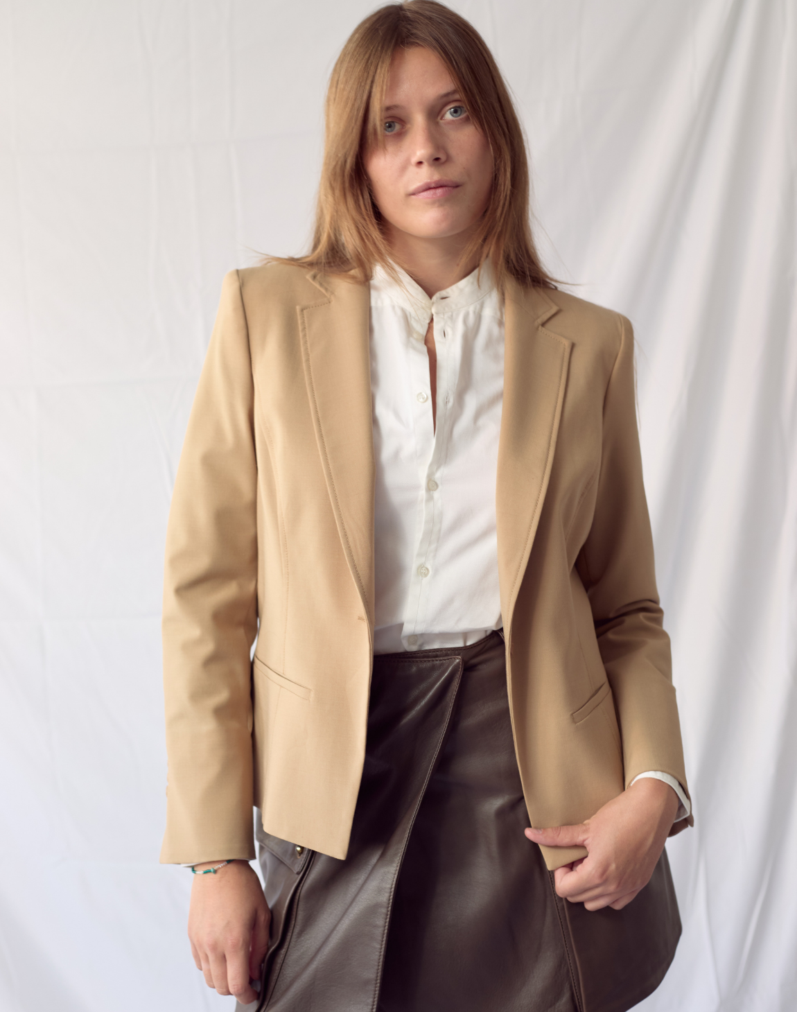 Mini-jupe en cuir Trussardi