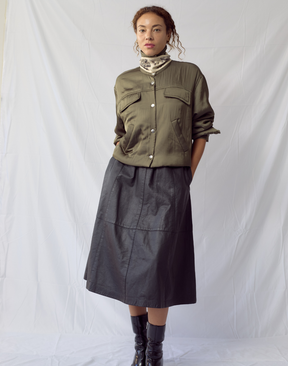 Jupe en cuir vintage