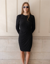 Robe midi à fronces Louis Féraud vintage