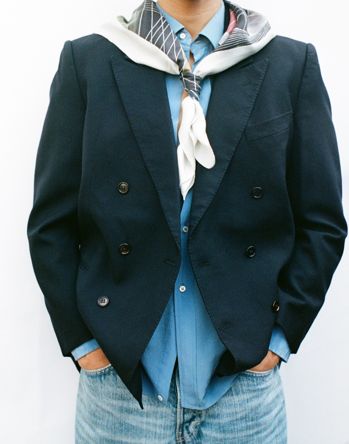 Blazer croisé en laine