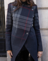 Manteau à carreaux Alexander McQueen vintage