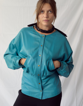 Veste en cuir vintage