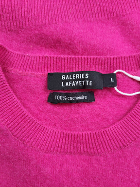 Pull en cachemire rose fushia