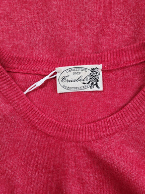 Pull en cachemire rouge carmin