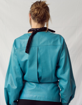 Veste en cuir vintage