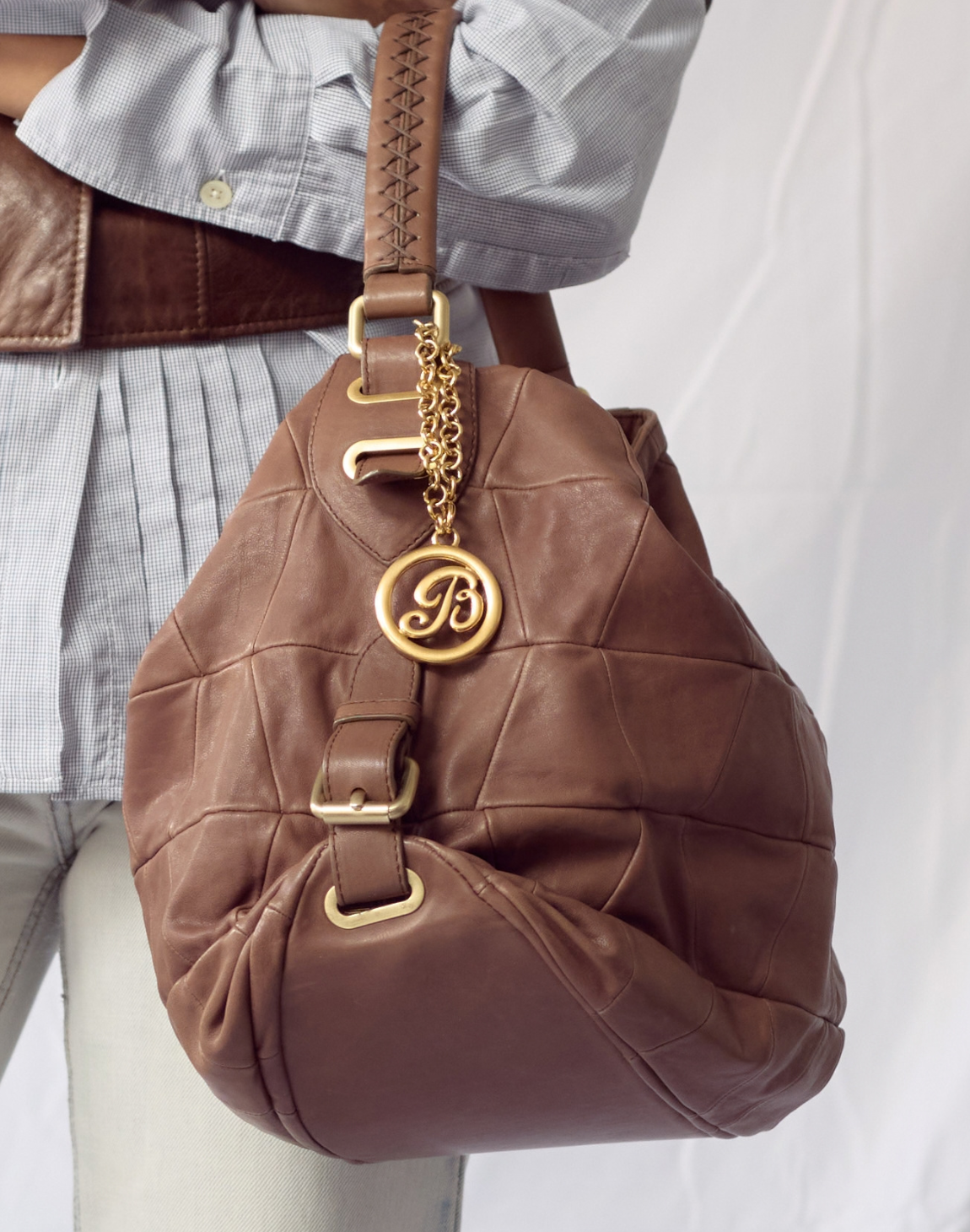 Sac en cuir patchwork Bally