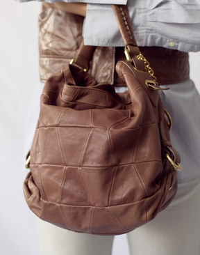 Sac en cuir patchwork Bally