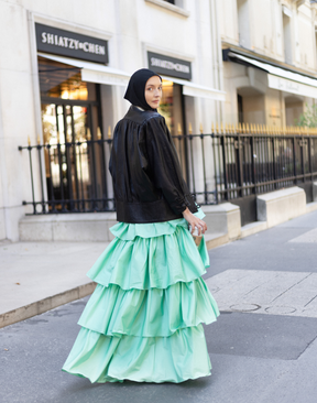 Veste en cuir rétro