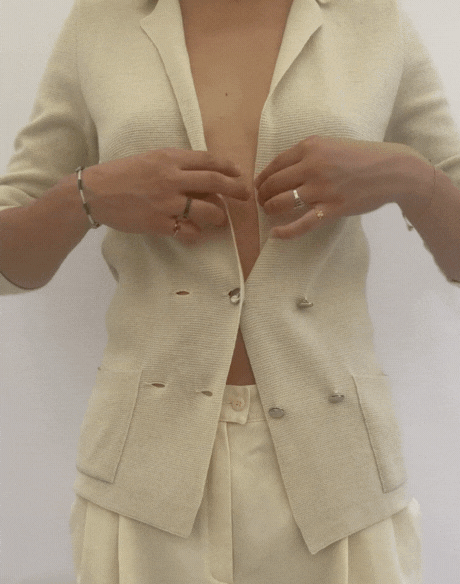 Gilet en maille croisé