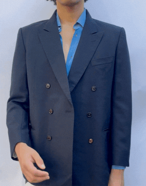 Blazer croisé en laine