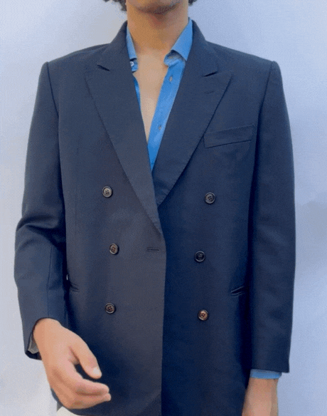 Blazer croisé en laine