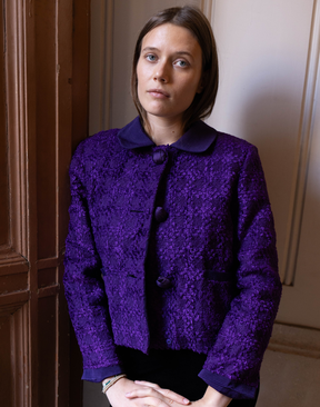 Veste à motif carreaux Alberta Ferretti vintage