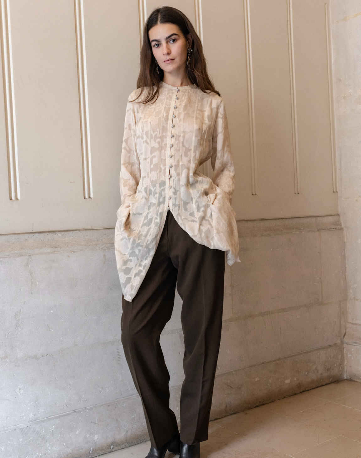 Robe en soie Armand Ventilo vintage