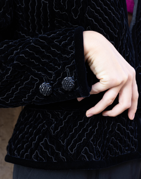 Veste en velours texturé Valentino vintage