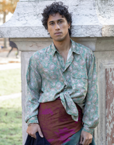 Chemise en soie imprimée