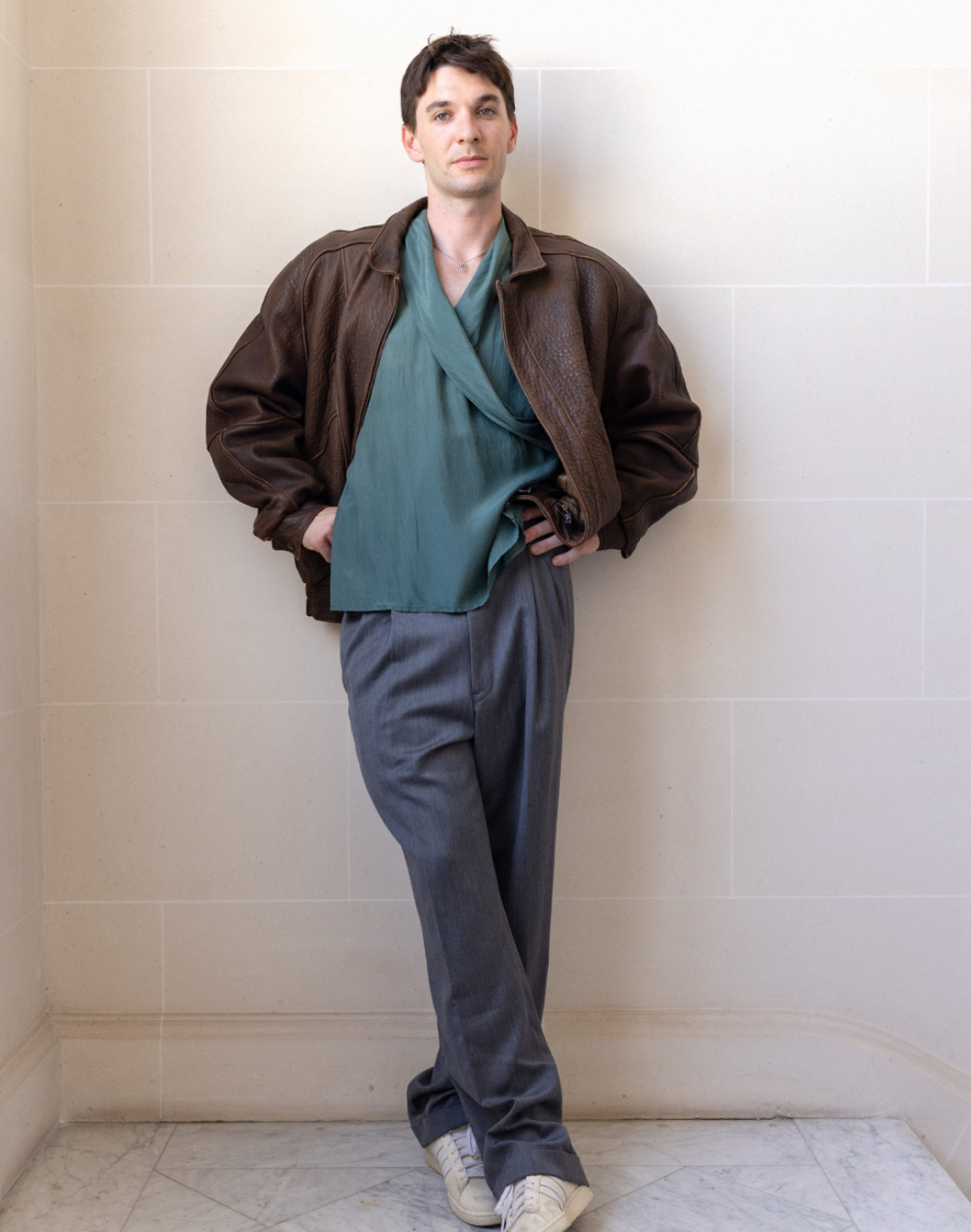 Pantalon à pince
