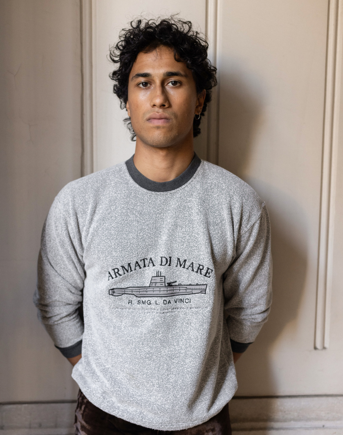 Sweatshirt brodé vintage