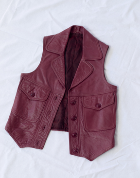 Giler en cuir vintage