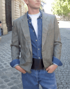 Blazer en laine pied-de-poule