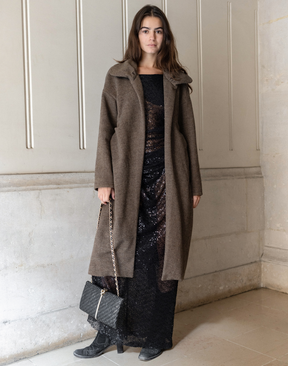 Manteau long en tweed Marni vintage