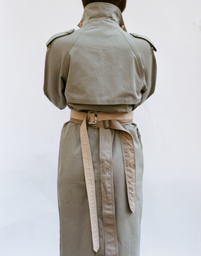 Trench-coat kaki