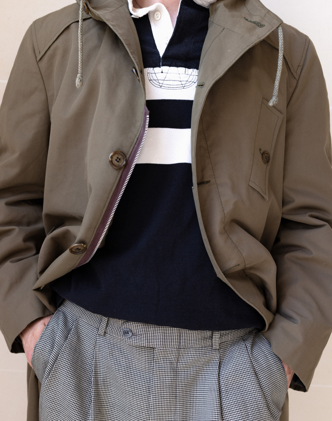 Parka en coton à doublure amovible