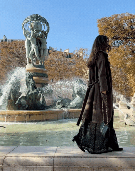 Manteau long en tweed Marni vintage