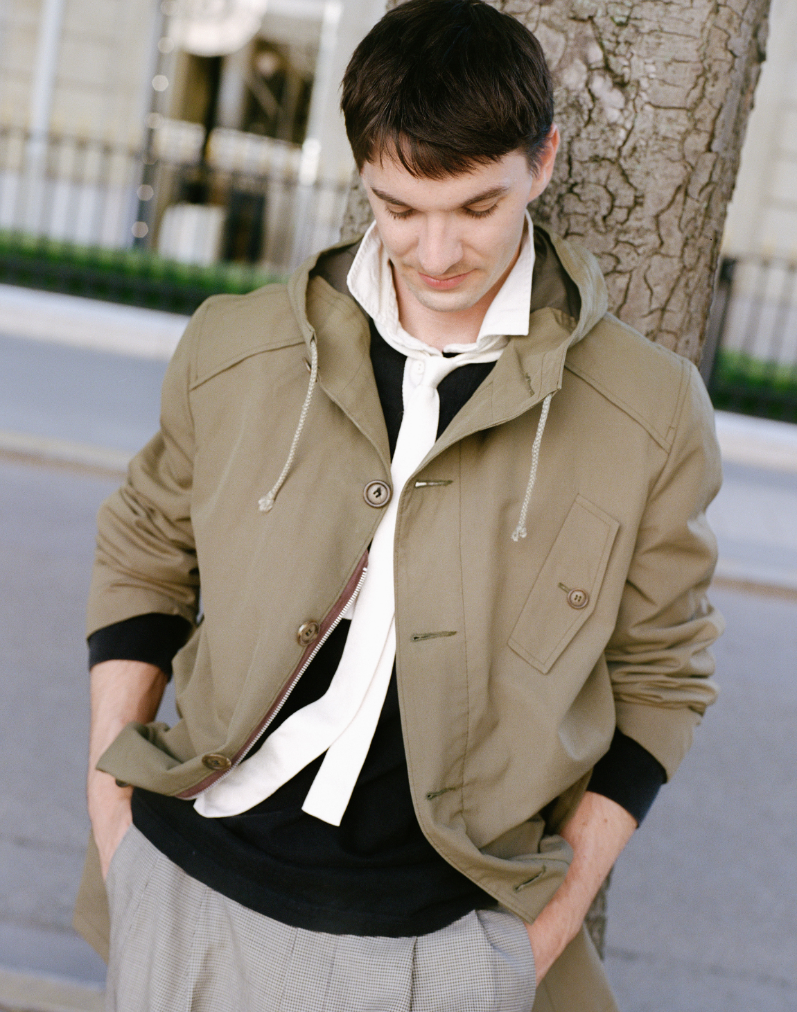 Parka en coton à doublure amovible