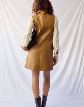 Robe en cuir Coach