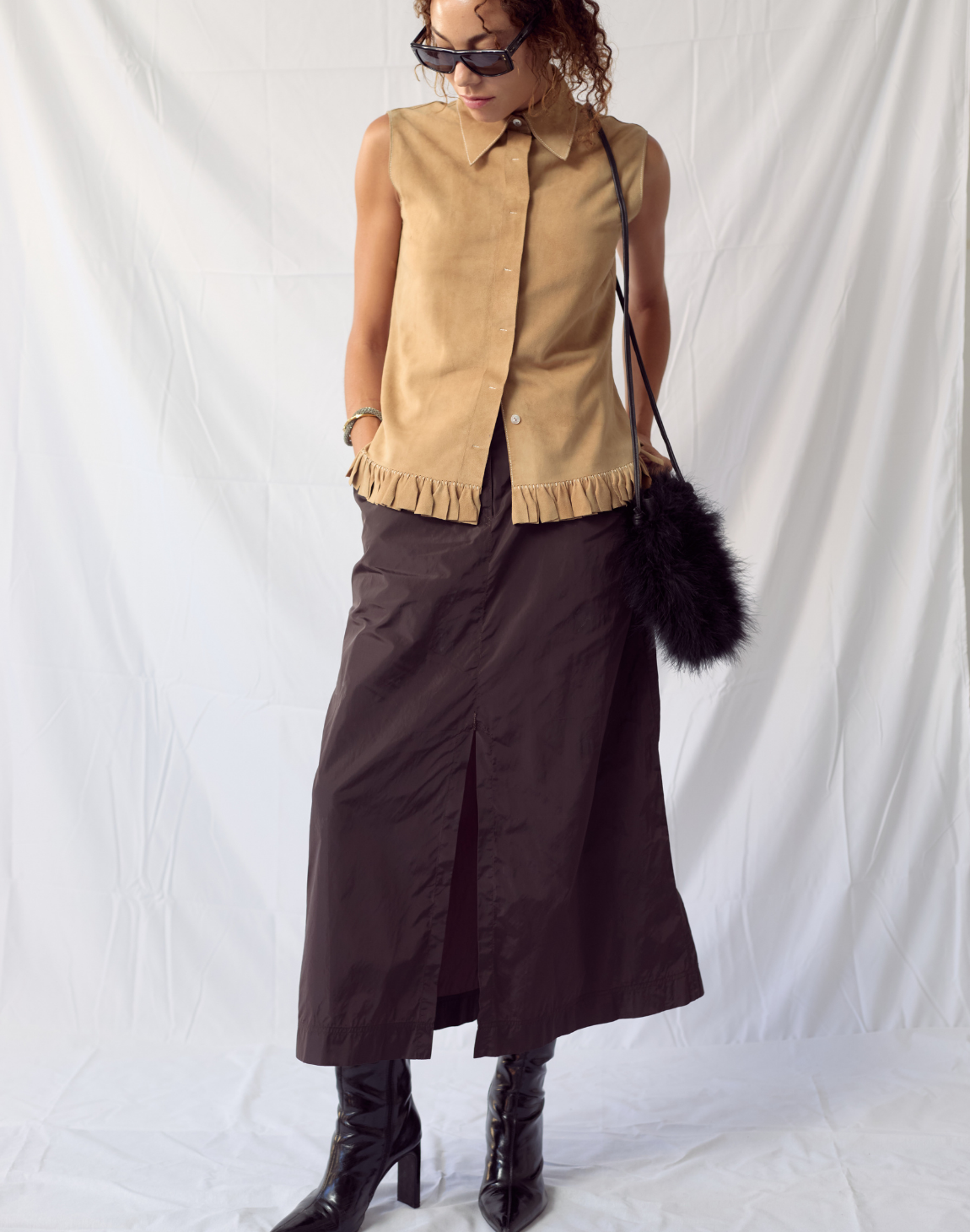 Jupe en nylon Dries Van Noten