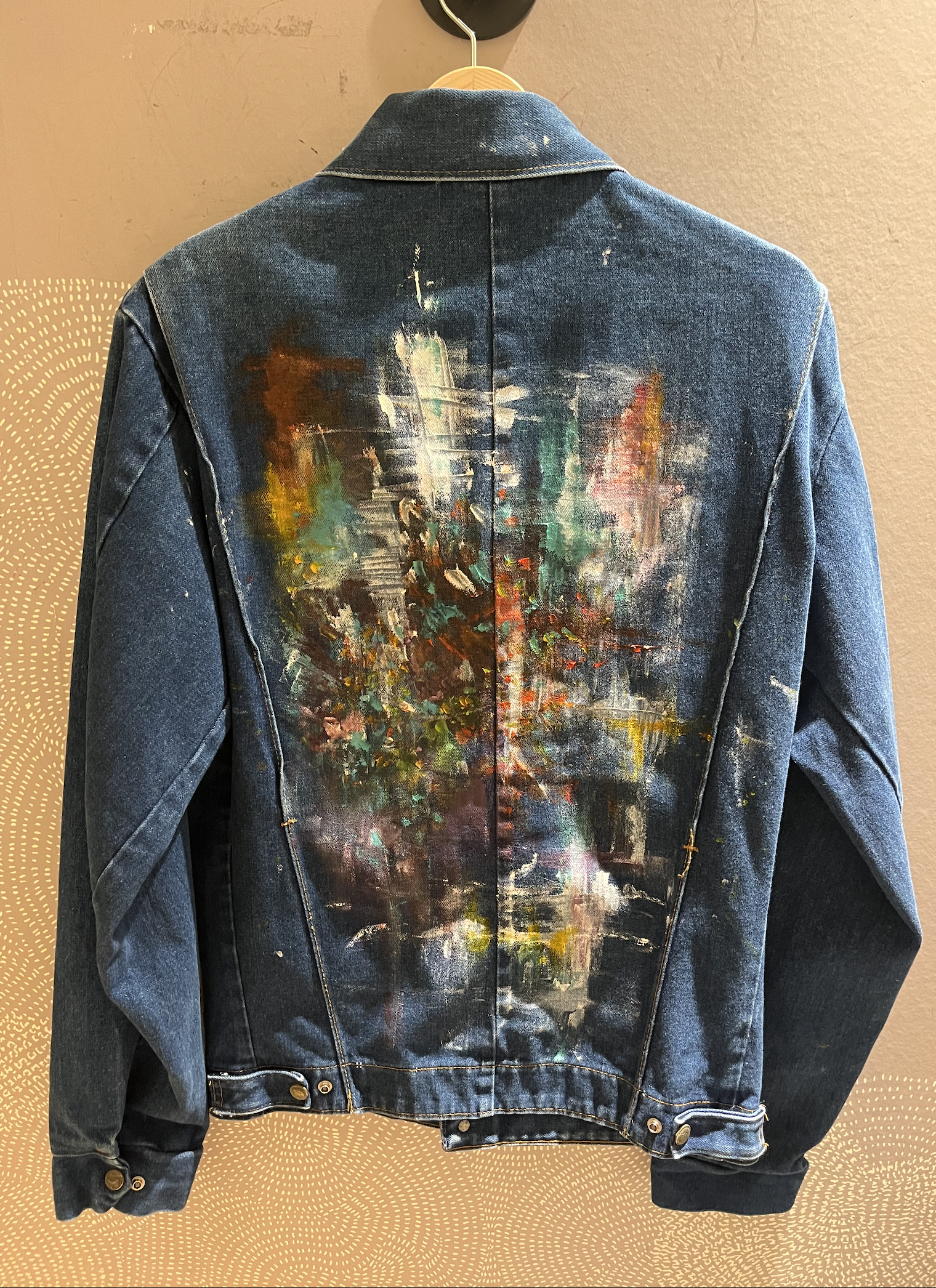 Veste denim collab Elisa Schmitt