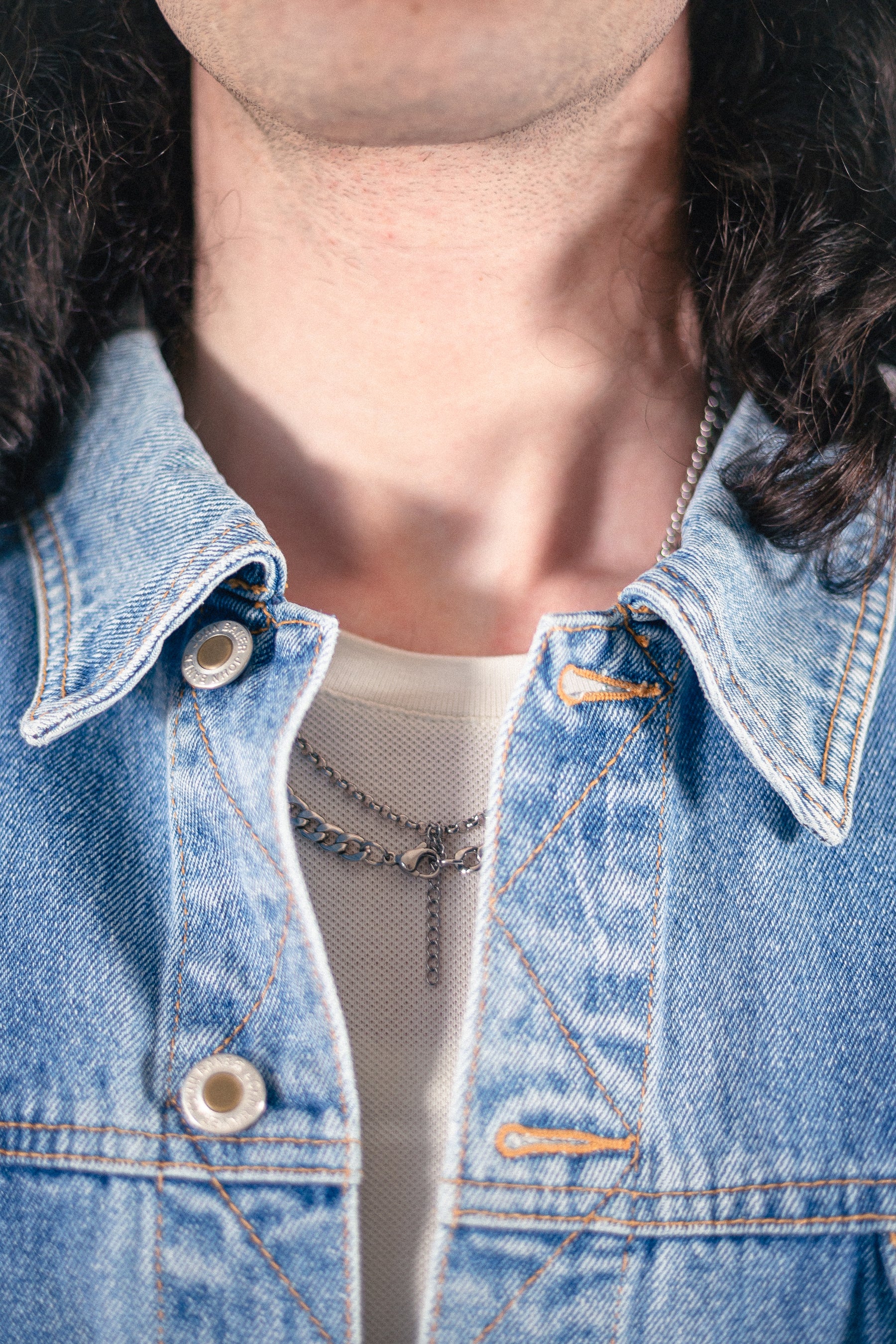 Veste en denim clair
