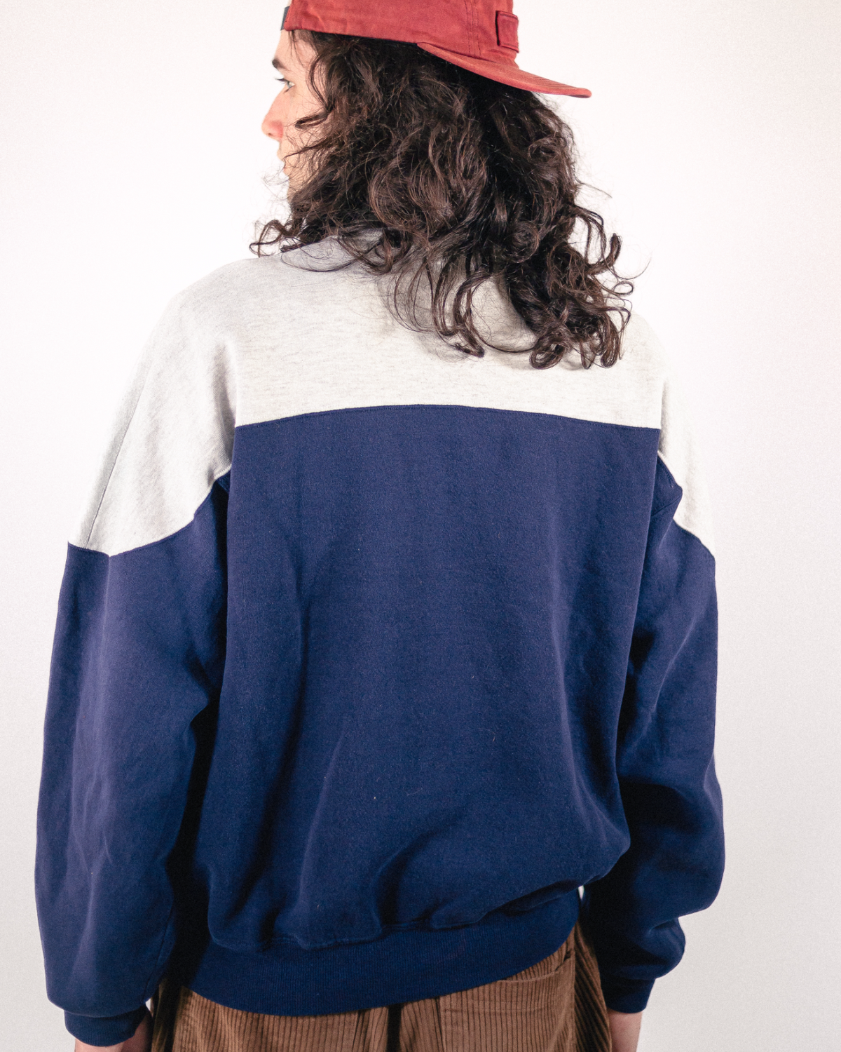 Sweatshirt bleu et gris
