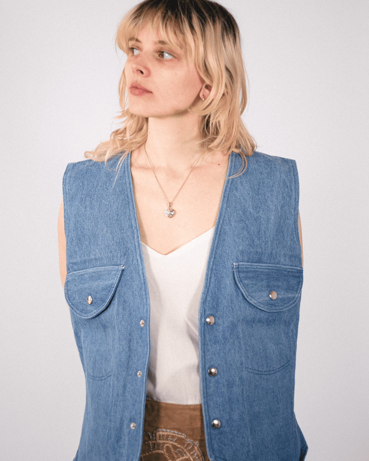 Veston en denim clair
