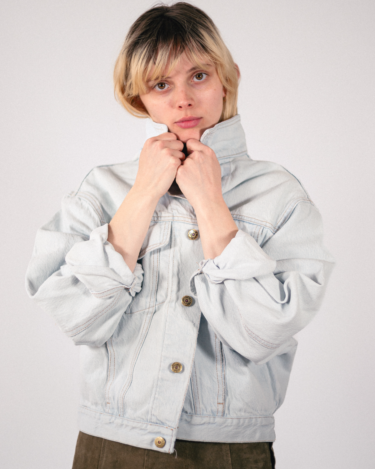 Veste en denim clair