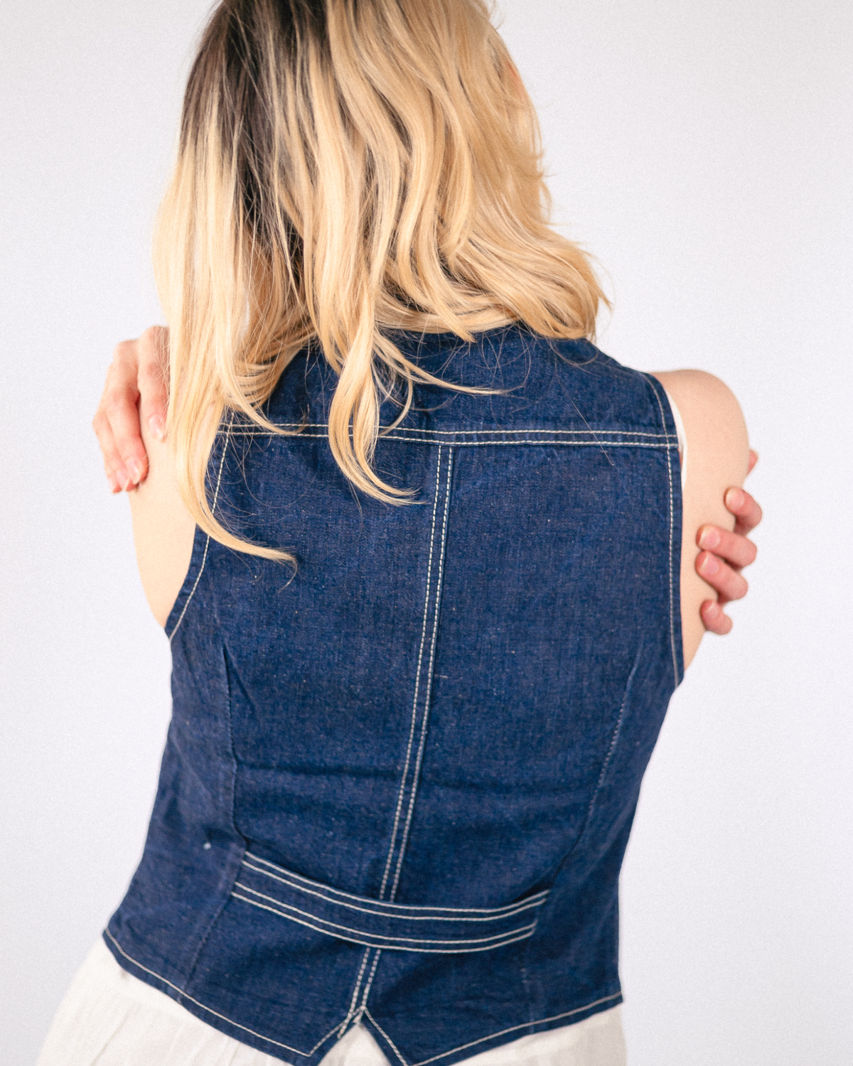 Veston en denim brut
