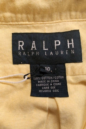 Chemise Ralph Lauren jaune pastel