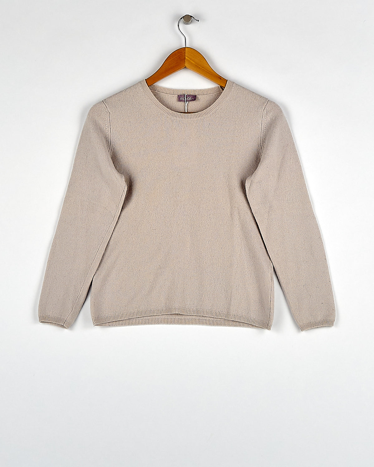 Pull en cachemire beige