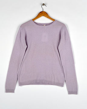 Pull en cachemire rose clair