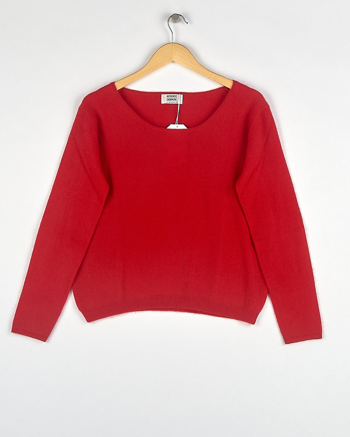 Pull en cachemire rouge