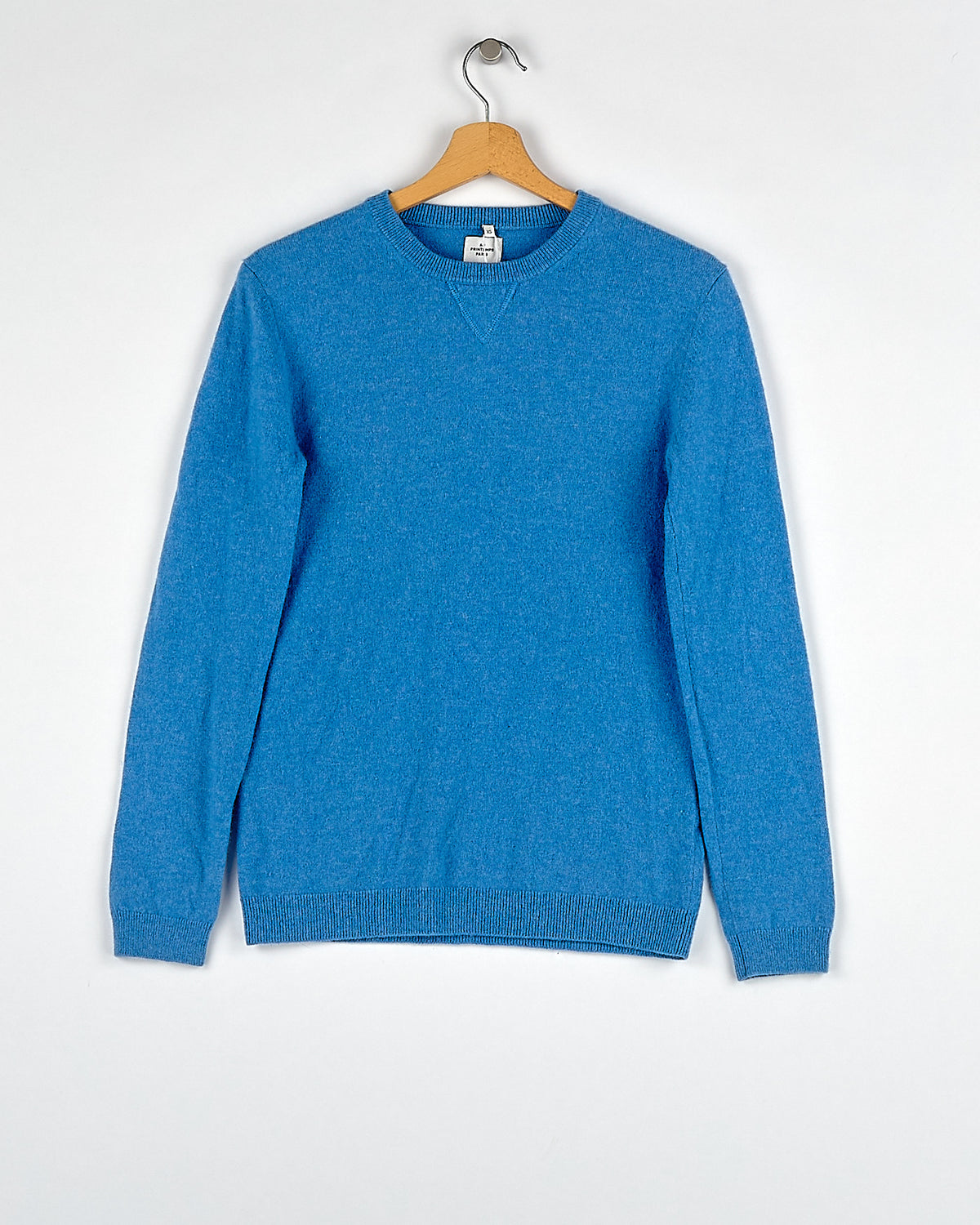 Pull en cachemire bleu clair