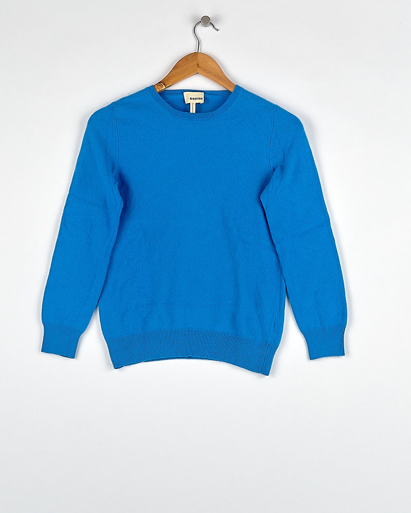 Pull en cachemire bleu