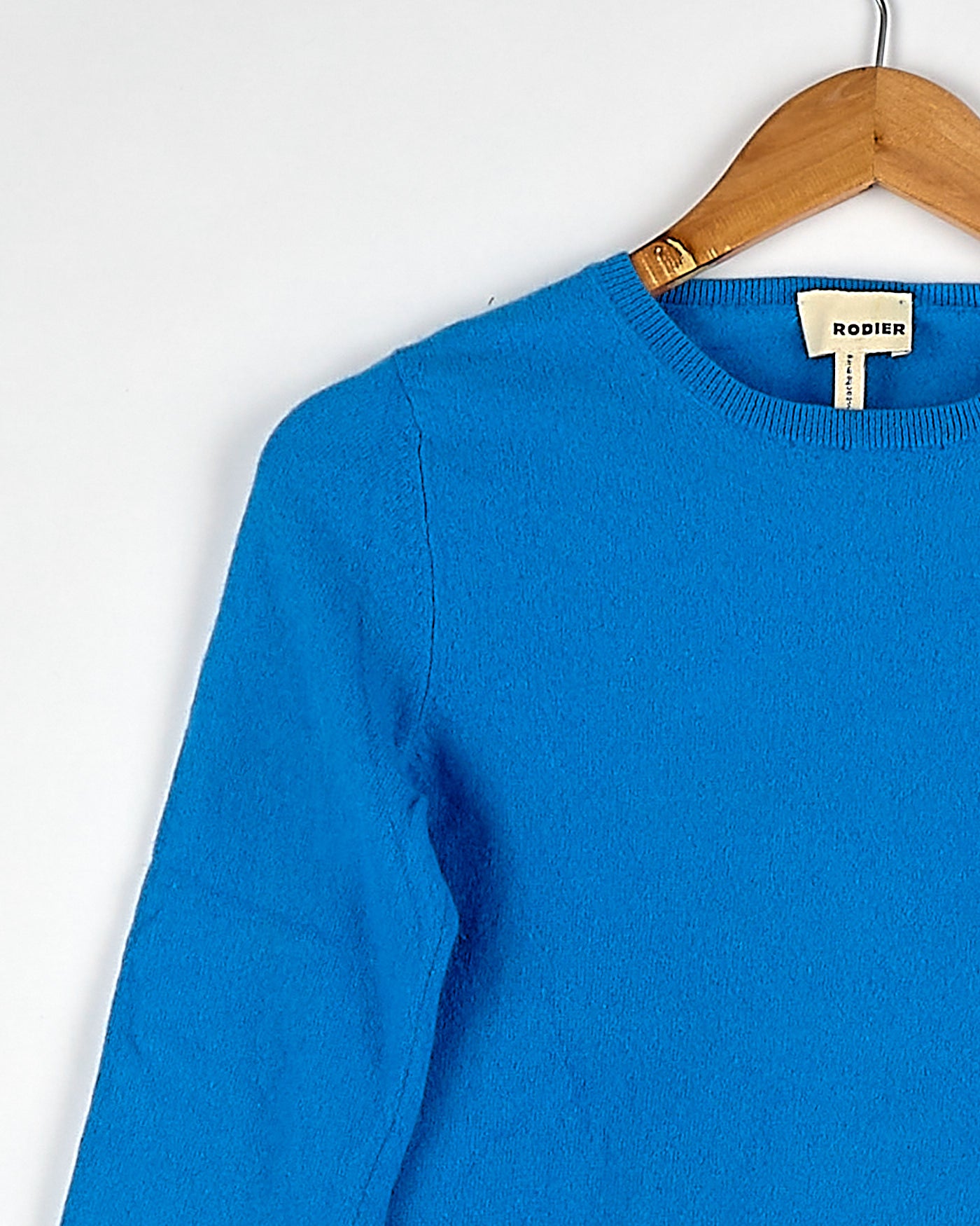 Pull en cachemire bleu