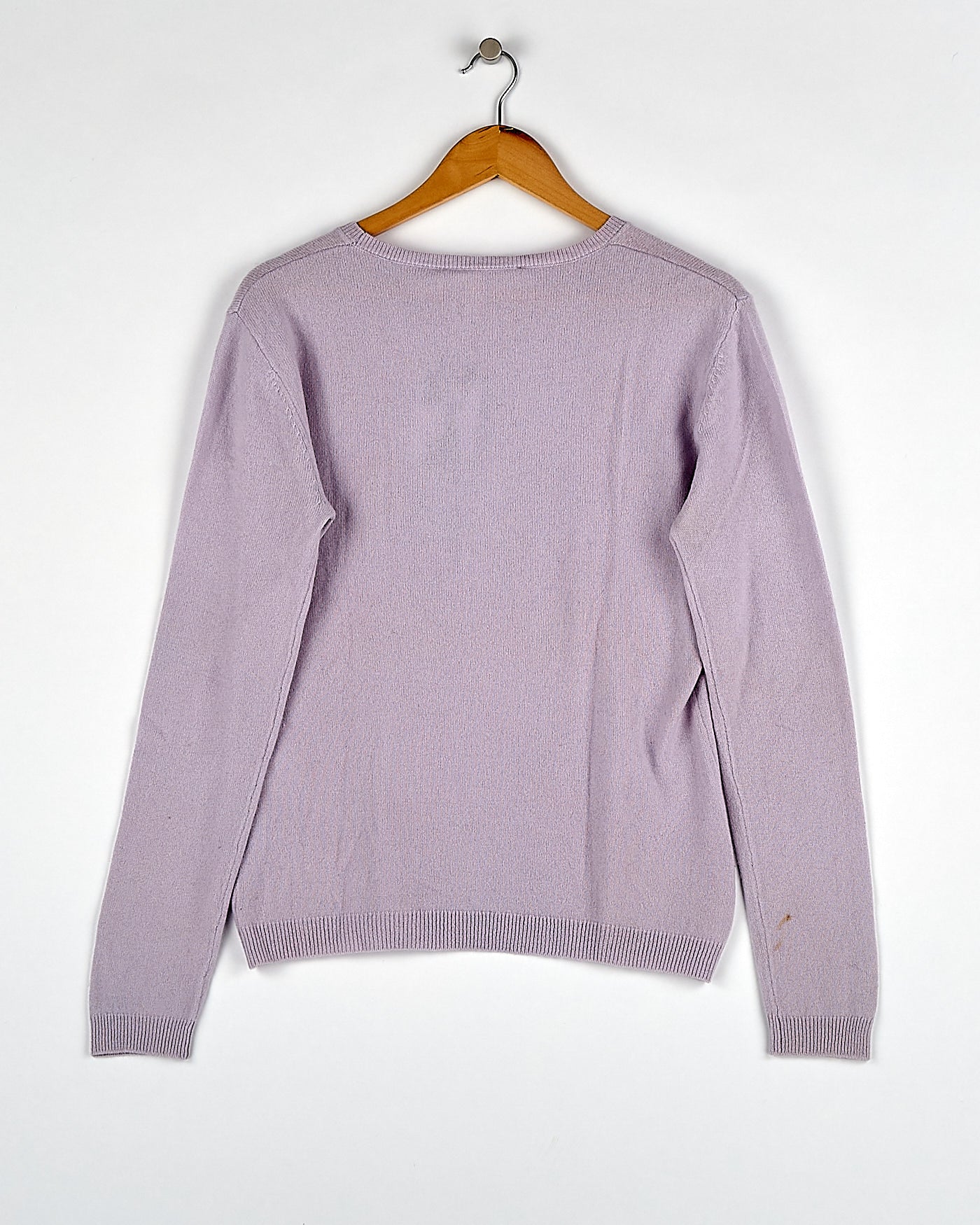 Pull en cachemire rose clair