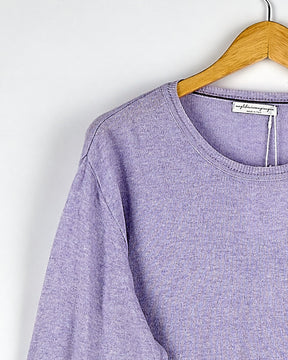 Pull en cachemire lilas