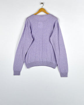 Pull en cachemire lilas